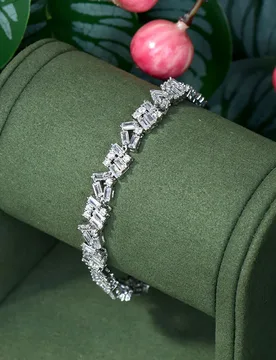 HIBRIDE Trendy Party Exquisite AAA Cubic Zirconia Bracelet For Female Baguette Women Wedding Jewelry Accessories B-179 - Aliexpress - FashionsVida