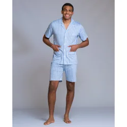 Pijama de hombre abierto pantalon corto