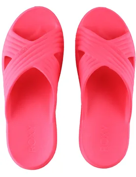 Rivie Womens Pink Sliders - Size Uk 5 - Roxy - FashionsVida