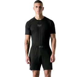 T-shirt à Manches Courtes Compression Black 2XL