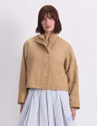Lightweight Funnel Neck Windcheater Jacket Neutral female