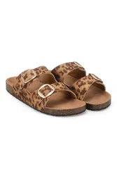 Womens Double Buckle Slider - - Size: 7