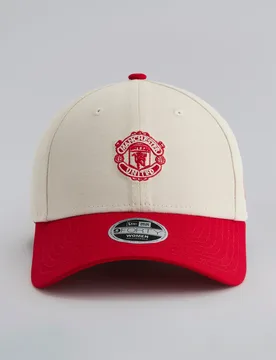 Manchester United x Womens 9Forty Contrast Cap Cream None - New era - FashionsVida