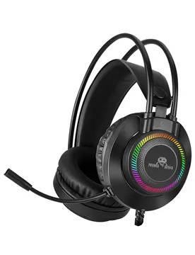 Casque Gaming Dual With Backlit Microphone Black One Size unisex - Freaks And Geeks - FashionsVida