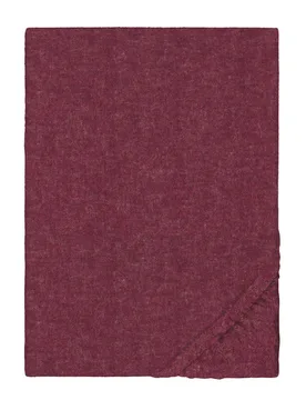 Spannbetttuch Melange uni burgund, 1x 90x190 cm - 100x200 cm - Biberna - FashionsVida
