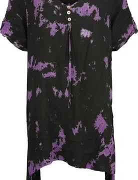 T-Shirt - Jacinta Top - XS bis 4XL - für Damen - Größe L - lila/schwarz - Frauen - female - innocent - FashionsVida