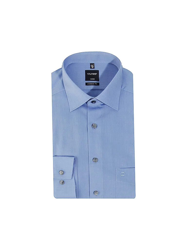 Hemd Modern Fit blau 47 Herren - Olymp - FashionsVida