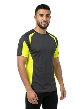 T-shirt à Manches Courtes Accelerate Safe 22082 Black / Hi-Vis Yellow XS - MASCOT - FashionsVida