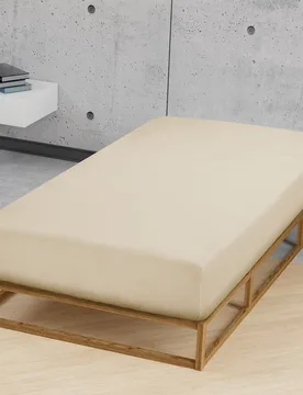 Jersey-Stretch-Spannbetttuch kitt, 1x 180x200 cm - 200x200 cm - Castell - FashionsVida
