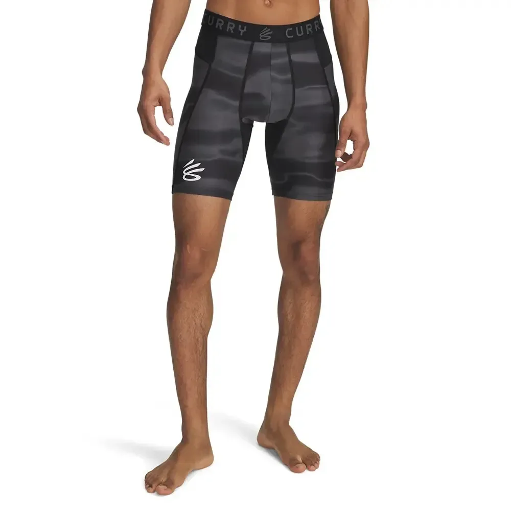 Short Curry Heatgear Printed Black / Castlerock / White S - Under armour - FashionsVida
