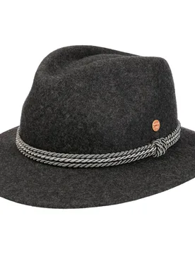 Mathis Mélange Trekking Hat by - anthracite-mottled - Female - Size: M (56-57 cm) - Mayser - FashionsVida