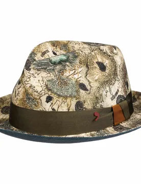 Michael Ad Identity Linen Hat by Alfonso DEste - beige-green - Size: M (56-57 cm) - Alfonso D´Este - FashionsVida