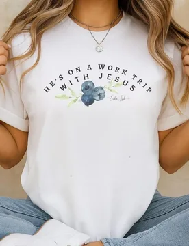 Work Trip with Jesus Christian Tshirt Faith Inspired By Erika Kirk Streetwear Cotton Tee for Men Women Religious Apparel Gift - Aliexpress - FashionsVida