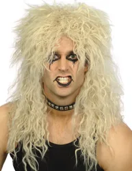 Heavy Metal 80er Jahre Perücke Bad Taste-Party blond