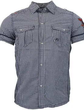Kurzarm Hemdbluse Chemise Cotine Eu S Male - Srk - FashionsVida