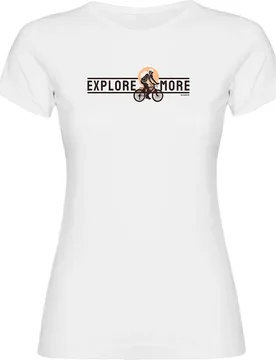 Maglietta A Maniche Corte Explore More White - Kruskis - FashionsVida