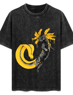 Golden Axolotl T-Shirt Casual Soft Cotton Short Sleeve Tee - Aliexpress - FashionsVida