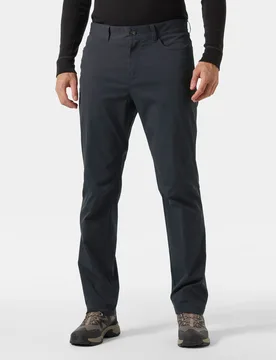 Men's Holmen 5 Pocket Trousers Grey 32/34 - Ebony Grey - Male - Helly Hansen - FashionsVida