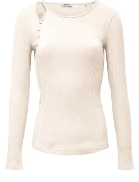 Camiseta de punto acanalado de mujer - Salsa Jeans - FashionsVida