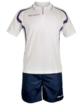 Ensemble à Manches Courtes Easy White / Blue S - Givova - FashionsVida
