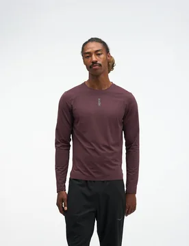 Men's EveryRun Long Sleeve Top in Deep Mauve, Size 2XL - HOKA - FashionsVida