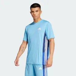 T-shirt Train Essentials Seasonal Colorblock 2XL Semi Blue Burst