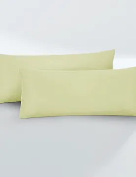 Feinjersey-Kopfkissenbezug Doppelpack pistaziengrün, 2x 40x60 cm - Biberna - FashionsVida