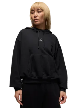 Fleece Women Hoodies - Black - Size XXL - Cotton Jersey - Black - Size: 2X-Large - Jordan - FashionsVida