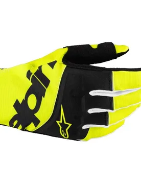Guanti Moto Cross Enduro TECHSTAR Nero Giallo Fl taglia XL - Alpinestars - FashionsVida