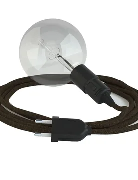 Cables Suspension Luminaire Rn04 3 M Brown / Black One Size - Creative - FashionsVida