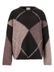 Inga Check Fluff Knit Blouse female