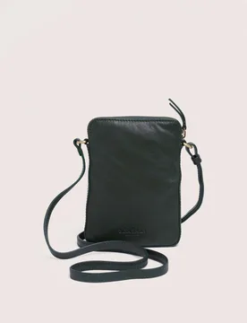 Leather Cross Body Bag Dark Green female - Seasalt cornwall - FashionsVida