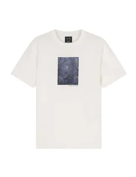 Exchange Maglietta A Maniche Corte Xm00251_af10356 Off White M - Armani - FashionsVida