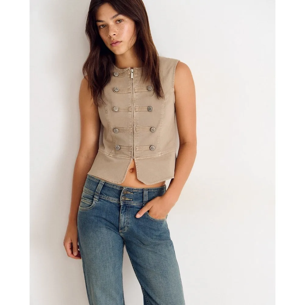 Brownie - Top de mujer con botones - Brownie - FashionsVida
