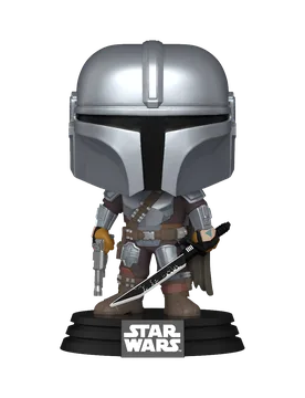 POP! Star Wars: The Mandalorian #663 The Mandalorian with Darksaber - Funko - FashionsVida