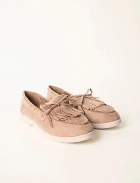 Tassel Detail Loafers - UK 8 (EU 41) / STONE - female - Blue Vanilla - FashionsVida