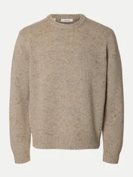 Pullover aus Woll-Mix Beige S