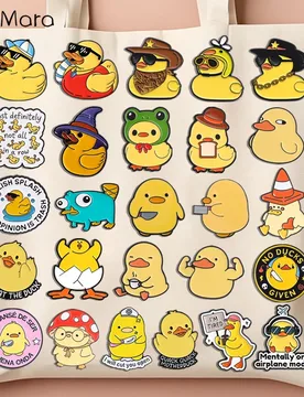 Cute Yellow Duck Series Enamel Pins Most Definitely Not All In A Row Vacation Duck Halloween Duck Pins Lapel Brooch Jewelry Gif - Aliexpress - FashionsVida