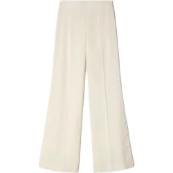 Pantalones anchos de mujer talle alto con aberturas abotonadas
