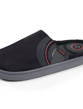 Chaussons Mules BLOUP Noir graph noir 40 - Isotoner - FashionsVida