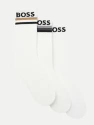 Black 3 Paar Socken mit Logo Weiß 43-46