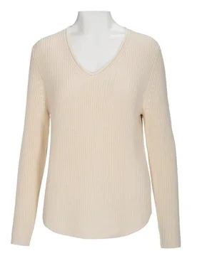 V-Pullover, 1/1 Arm, uni female - 46 - FashionsVida
