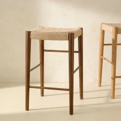 Taburete de madera de acacia Lumpur