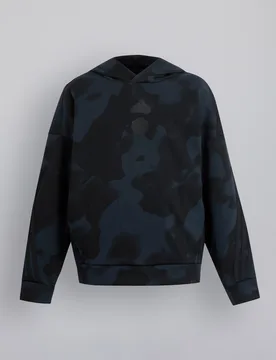 Manchester United x Youth Future Icons Camo Printed Hoodie Kids Black 11-12Y - Adidas - FashionsVida