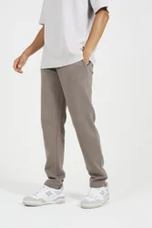 Mens Taupe Straight Leg Open Hem Joggers - Size 2xl