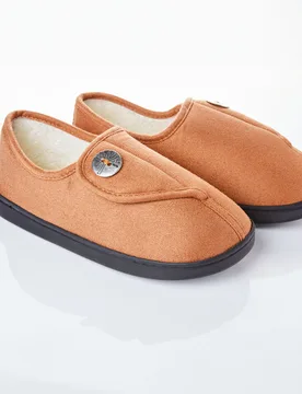 Komfort-Pantoffel "Irene" camel - 3Pagen - FashionsVida