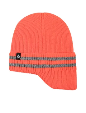Mens 1 Pack SOCKSHOP Workforce Drop Neck Hat Bright Orange One Size - Orange - Size: One Size - Heat Holders - FashionsVida