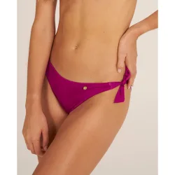 Braga de bikini clásica con lazos en tejido satinado