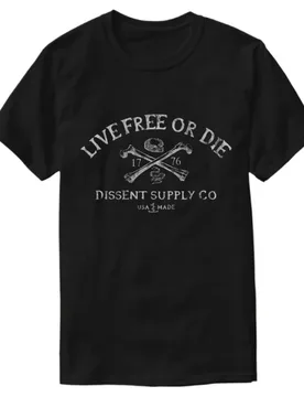 Live Free or Die Vintage T-Shirt 100% Cotton O-Neck Short Sleeve Summer Casual Mens T-shirt Size S-3XL - Aliexpress - FashionsVida