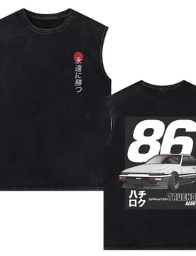 Anime Initial D Drift AE86 Takumi Fujiwara Tofu Shop Vintage Washed Tank Tops Men Women 90s Manga Retro Sleeveless Vest T-shirt - Aliexpress - FashionsVida